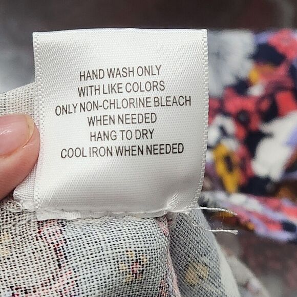 MODCLOTH Purple Floral Retro Shift Dress Sleeveless Linen Blend Plus Sz M‎ - Picture 6 of 9